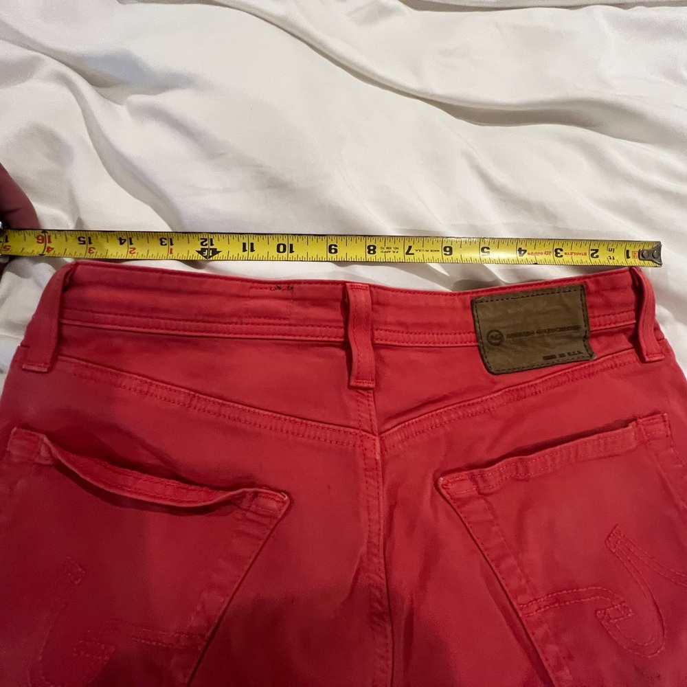AG slim pink/salmon stretch pants